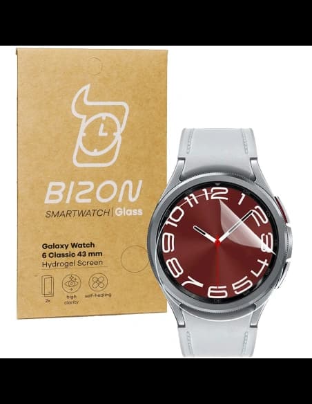 Bizon Glass Hydrogel Samsung Galaxy Watch 6 Classic 43mm [2 PACK]