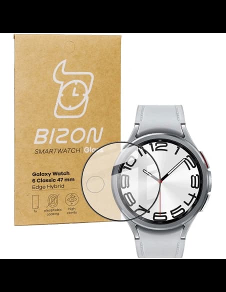 Bizon üvegóra Edge Hybrid Samsung Galaxy Watch 6 Classic 47 mm fekete