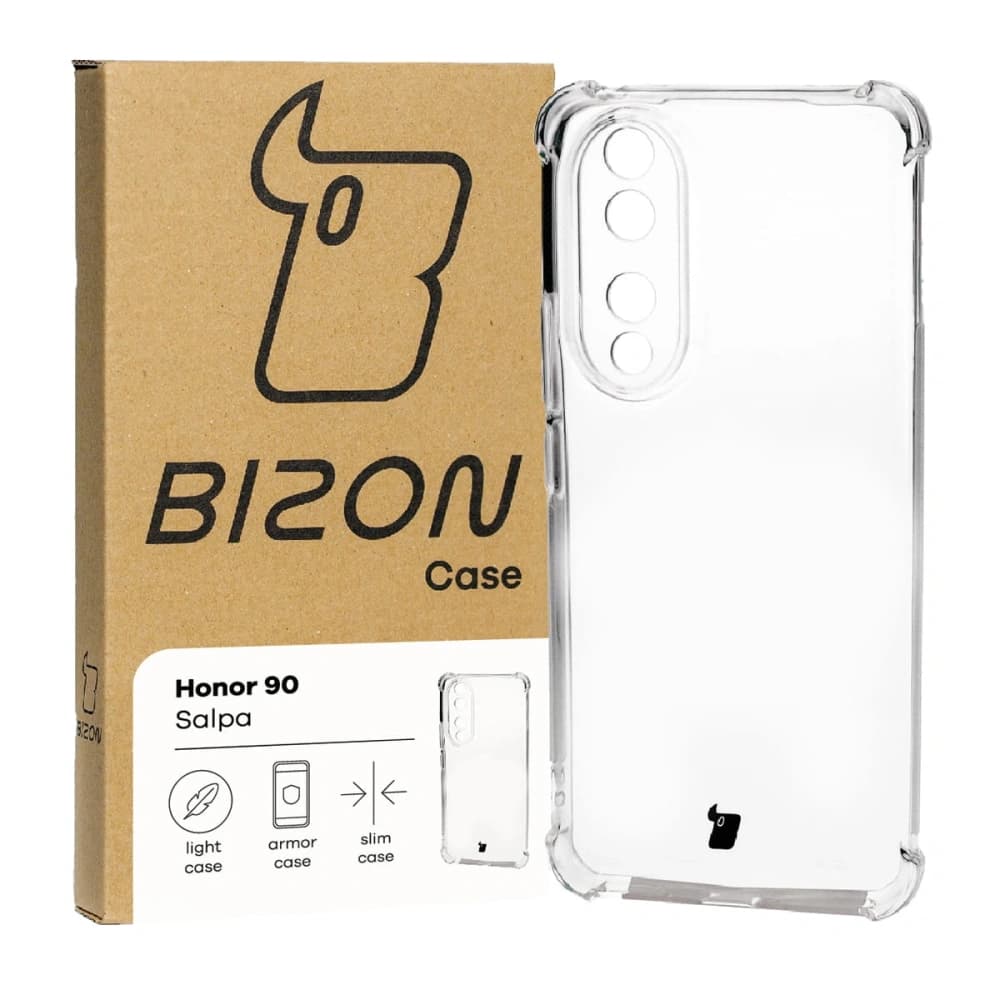 Elastické pouzdro Bizon Case Salpa pro Honor 90 průhledné - 1
