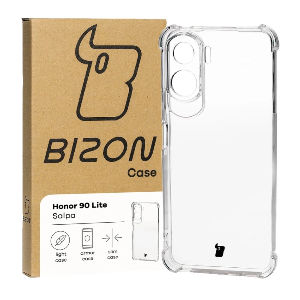 Elastické pouzdro Bizon Case Salpa pro Honor 90 Lite průhledné - 1