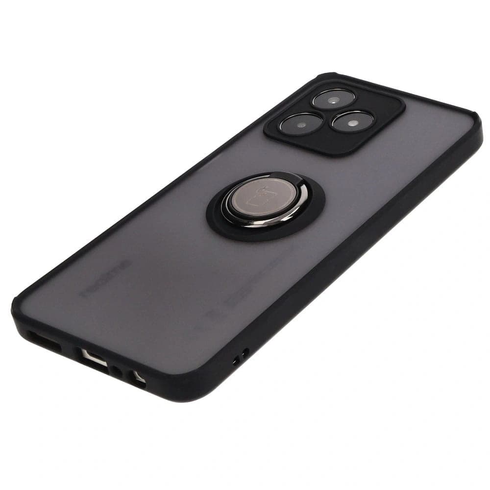 Bizon Case Hybrid Ring Realme C53 / C51 rauchig mit einem schwarzen Rahmen - 3