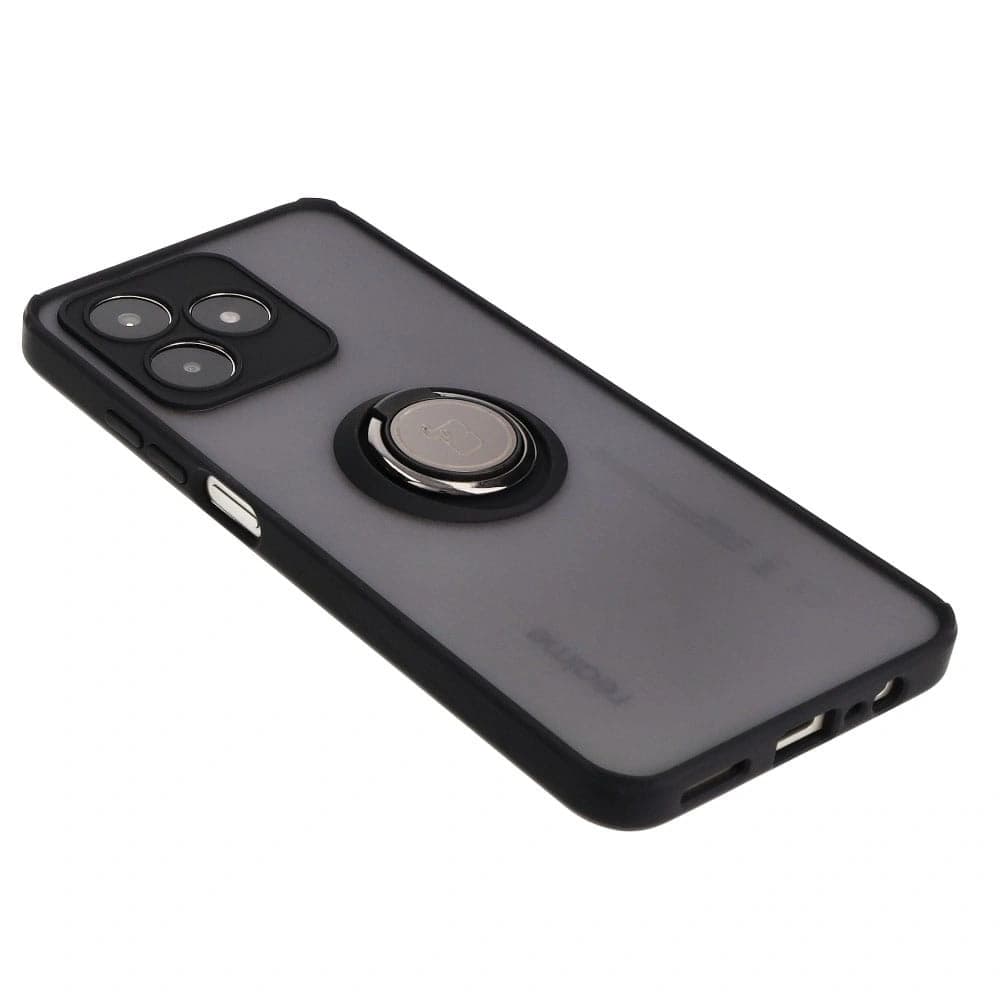 Bizon Case Hybrid Ring Realme C53 / C51 rauchig mit einem schwarzen Rahmen - 4