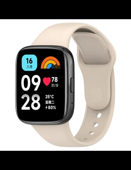 Bizon Strap Uhr Punkte Xiaomi Redmi Uhr 3 Aktiv beige