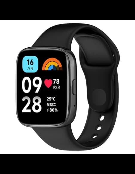 Bizon Strap Uhr Dots Xiaomi Redmi Uhr 3 Aktiv schwarz