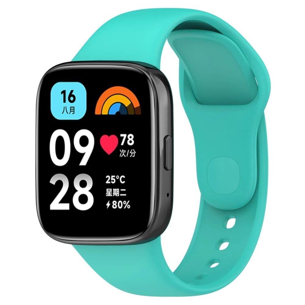 Bizon Armbanduhr Punkte Xiaomi Redmi Watch 3 Active dunkles Mint