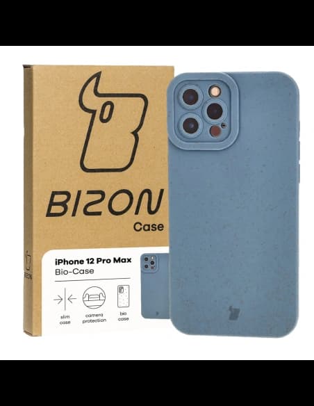 Ekologické pouzdro Bizon Bio-Case pro Apple iPhone 12 Pro Max modré