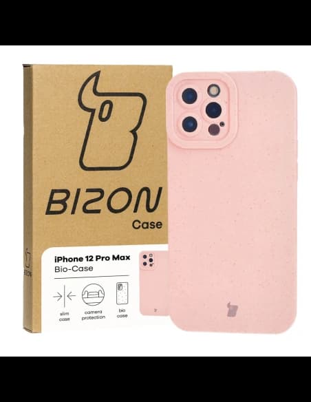 Ekologické pouzdro Bizon Bio-Case pro Apple iPhone 12 Pro Max růžové