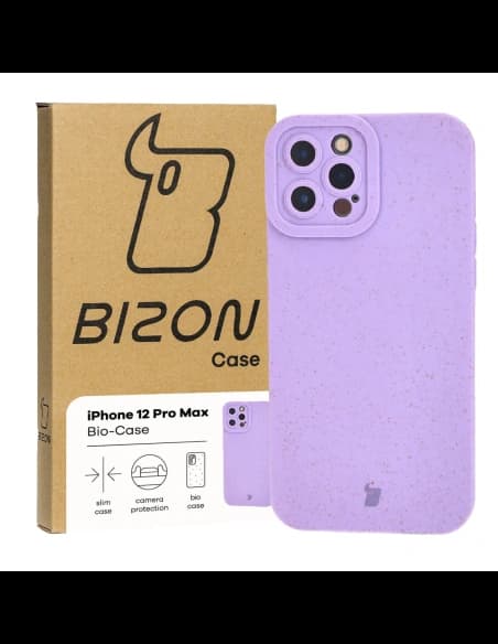 Ekologické pouzdro Bizon Bio-Case pro Apple iPhone 12 Pro Max fialové