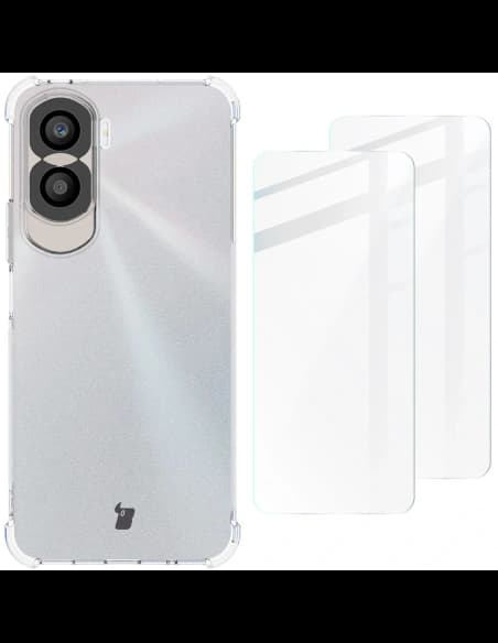 Etui Bizon Case Clear Pack do Honor 90 Lite przezroczyste