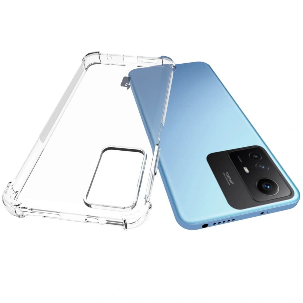 Etui + 2x sklo na displej + objektiv Bizon Case Clear Pack pro Xiaomi Redmi Note 12S průhledné - 5