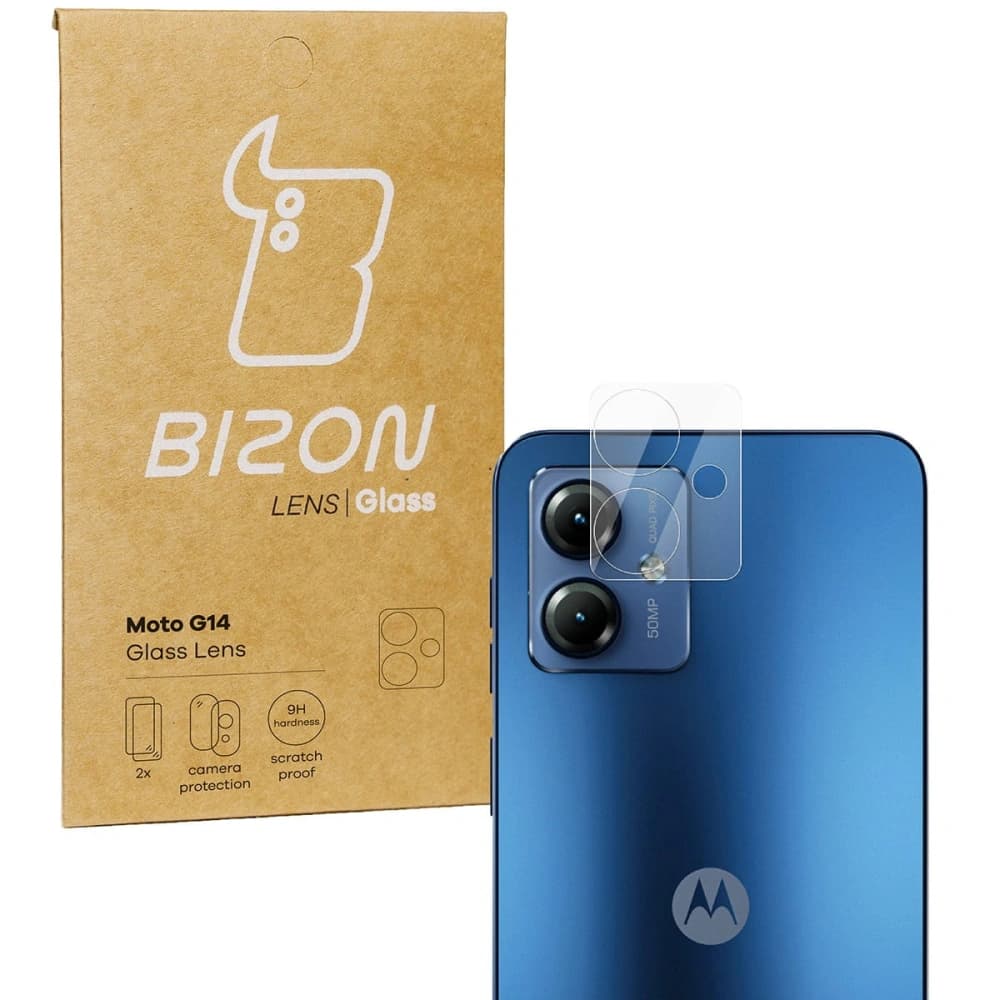 Bizon Lentilă de Sticlă Moto G14 [2 PACK] - 1