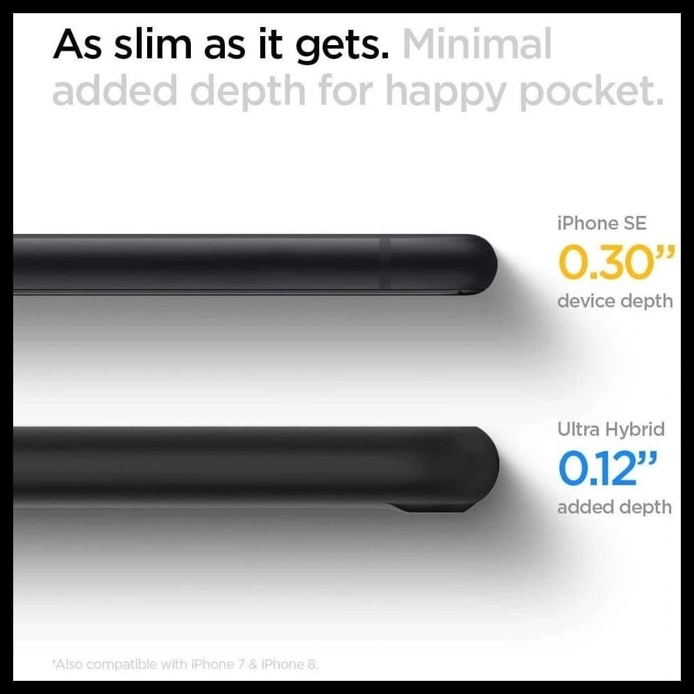 Spigen Ultra Hybrid Apple iPhone SE 2022/SE 2020/8/7 Black - 3