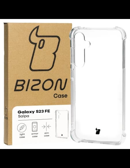Elastické pouzdro Bizon Case Salpa pro Samsung Galaxy S23 FE průhledné