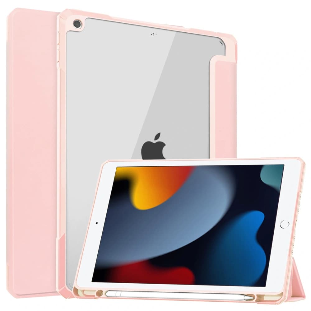 Bizon Case Tab Clear Matt Apple iPad 9 10.2 2021 / iPad 8 2020/ iPad 10.2 2019 light pink - 1