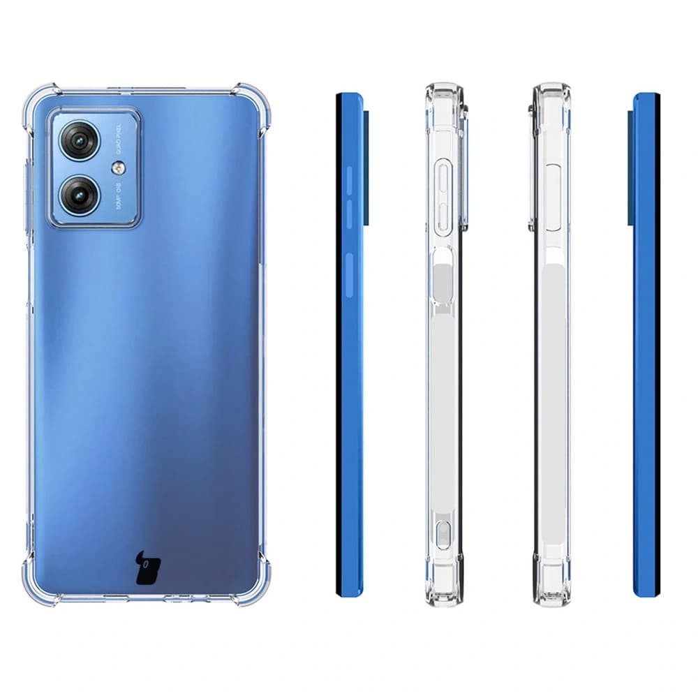 Elastické pouzdro Bizon Case Salpa pro Motorola Moto G54 5G průhledné - 4
