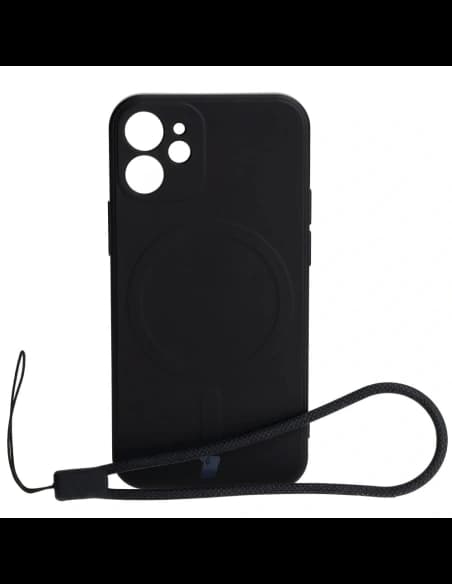 Bizon Case Silicone MagSafe Sq Apple iPhone 12 Mini black