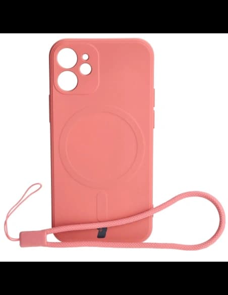 Bizon Case Silicone MagSafe Sq Apple iPhone 12 Mini dirty pink
