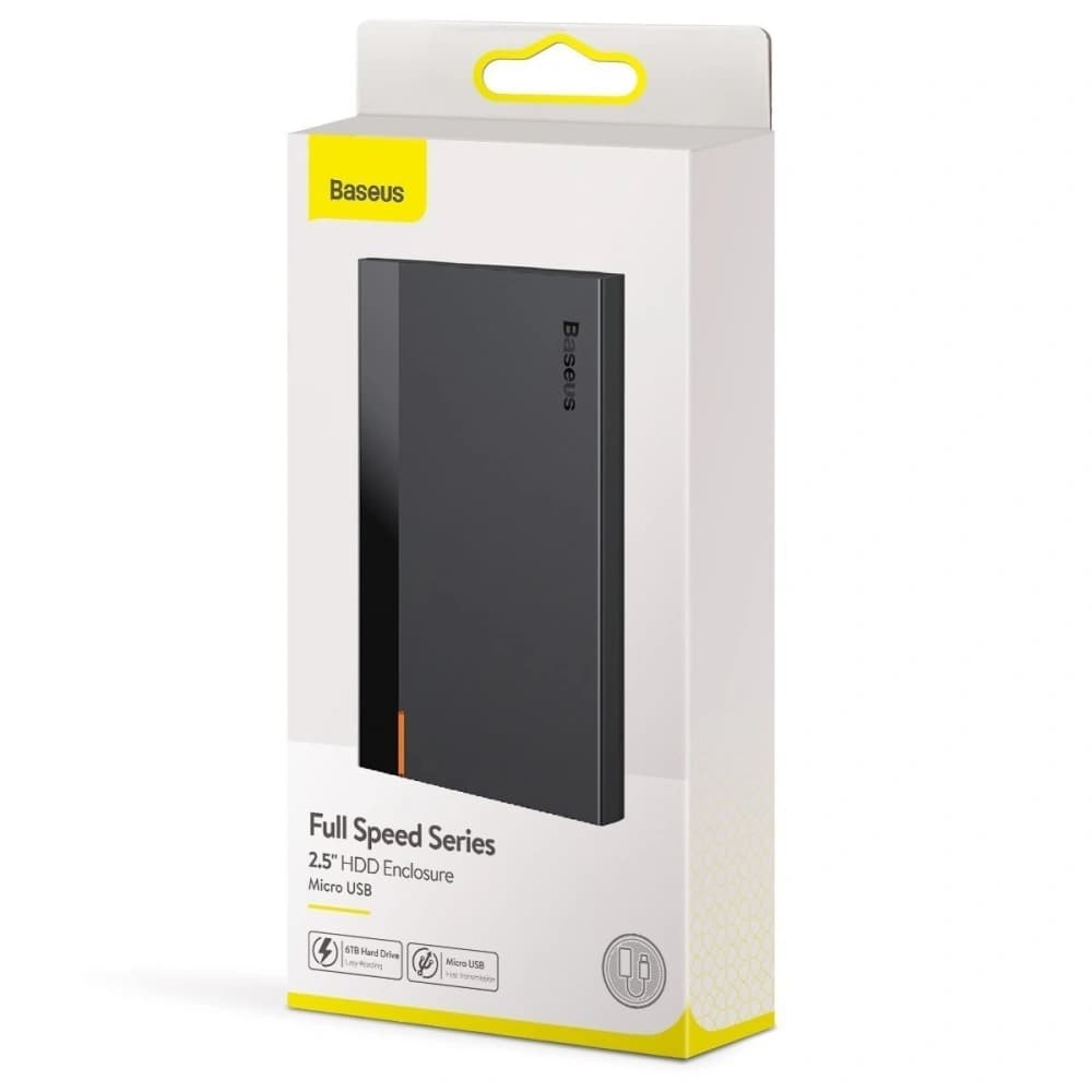 Obal disku Baseus HDD Full Speed Series 2,5" Micro USB (černý) - 6