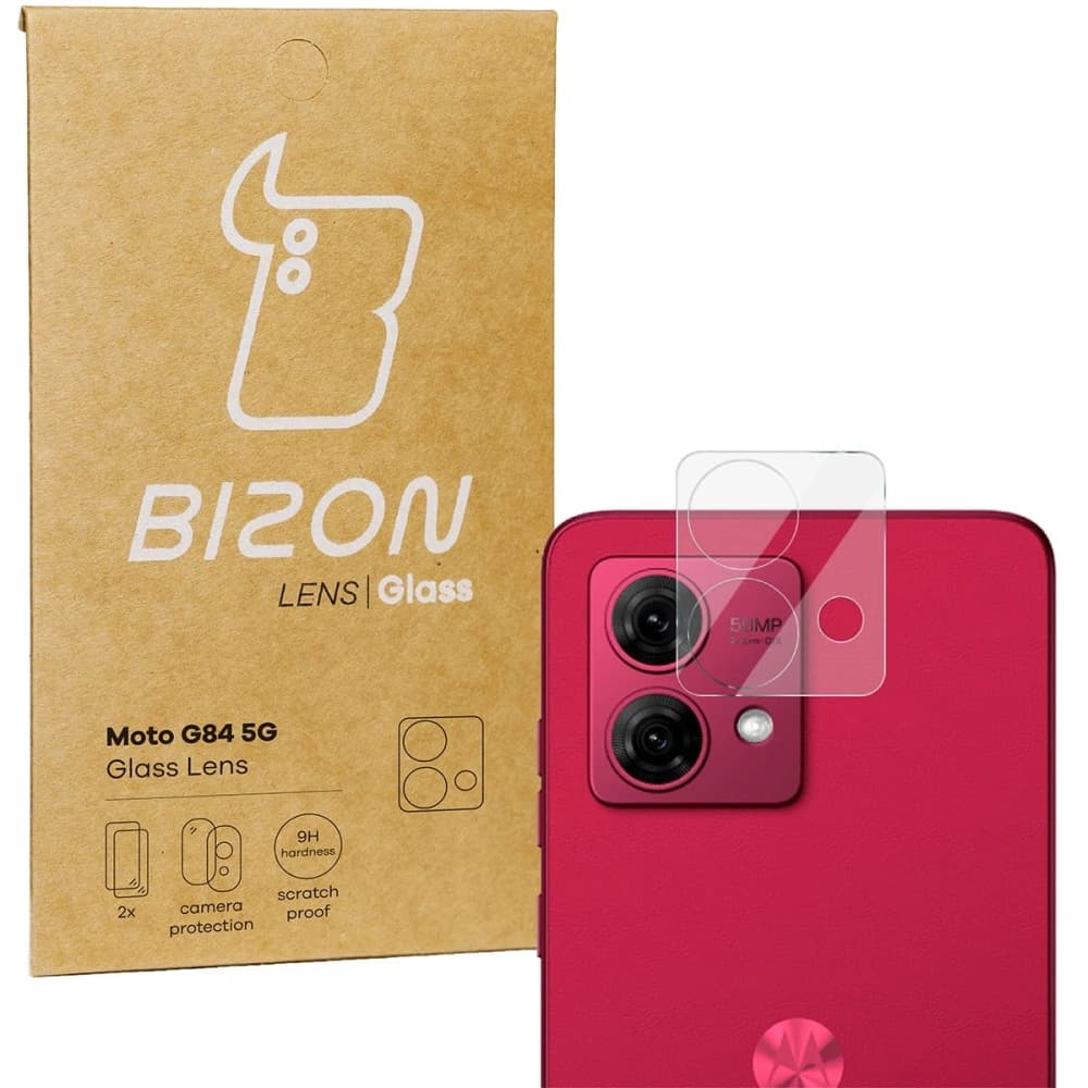 Bizon Glass Lens Motorola Moto G84 5G [2 PACK] - 1