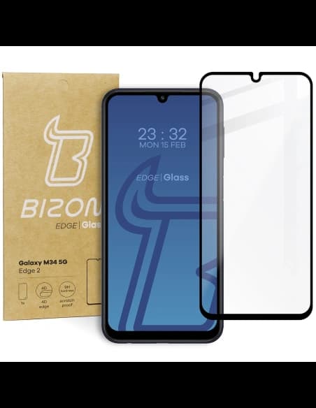 Bizon Glass Edge 2 Samsung Galaxy M34 5G negru