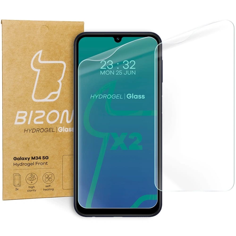 Bizon Glass Hydrogel Front Samsung Galaxy M34 5G [2 PACK] - 1