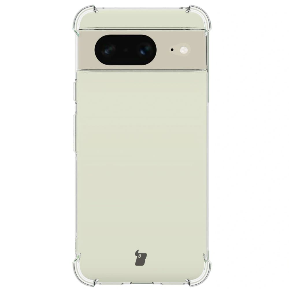 Bizon Case Clear Pack carcasă + 2x sticlă de protecție Google Pixel 8 transparentă - 2