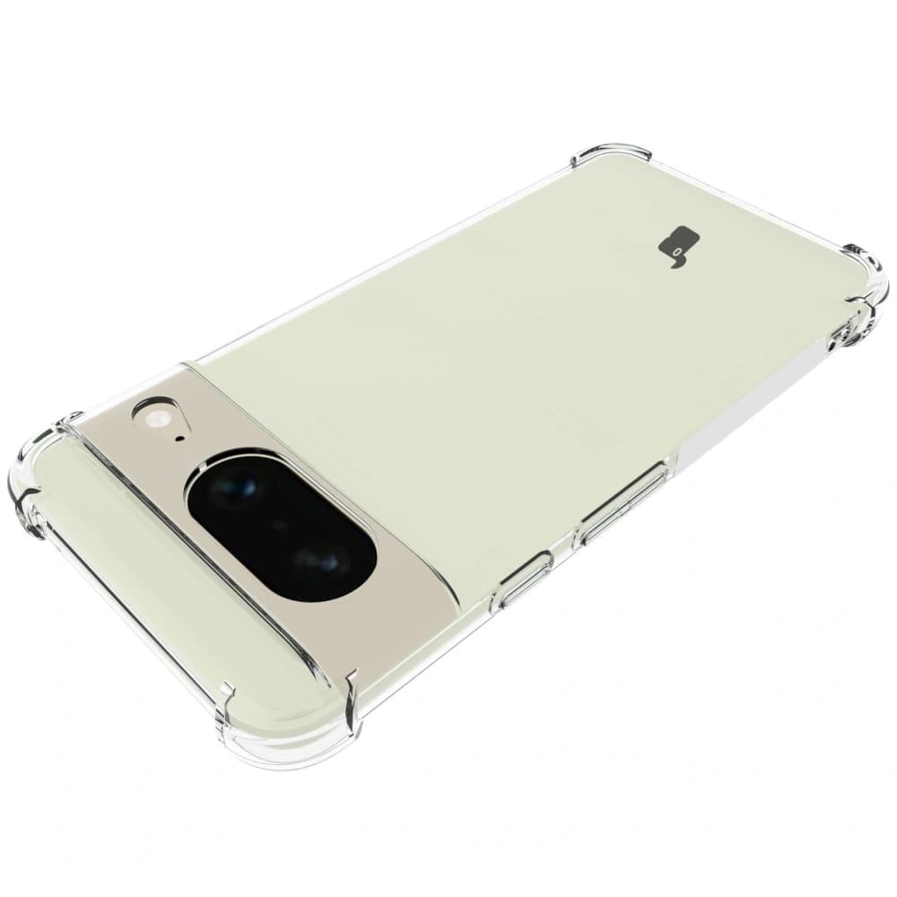 Bizon Case Clear Pack carcasă + 2x sticlă de protecție Google Pixel 8 transparentă - 6