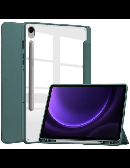 Bizon Case Tab Clear Matt Samsung Galaxy Tab S9 / S9 FE dark green