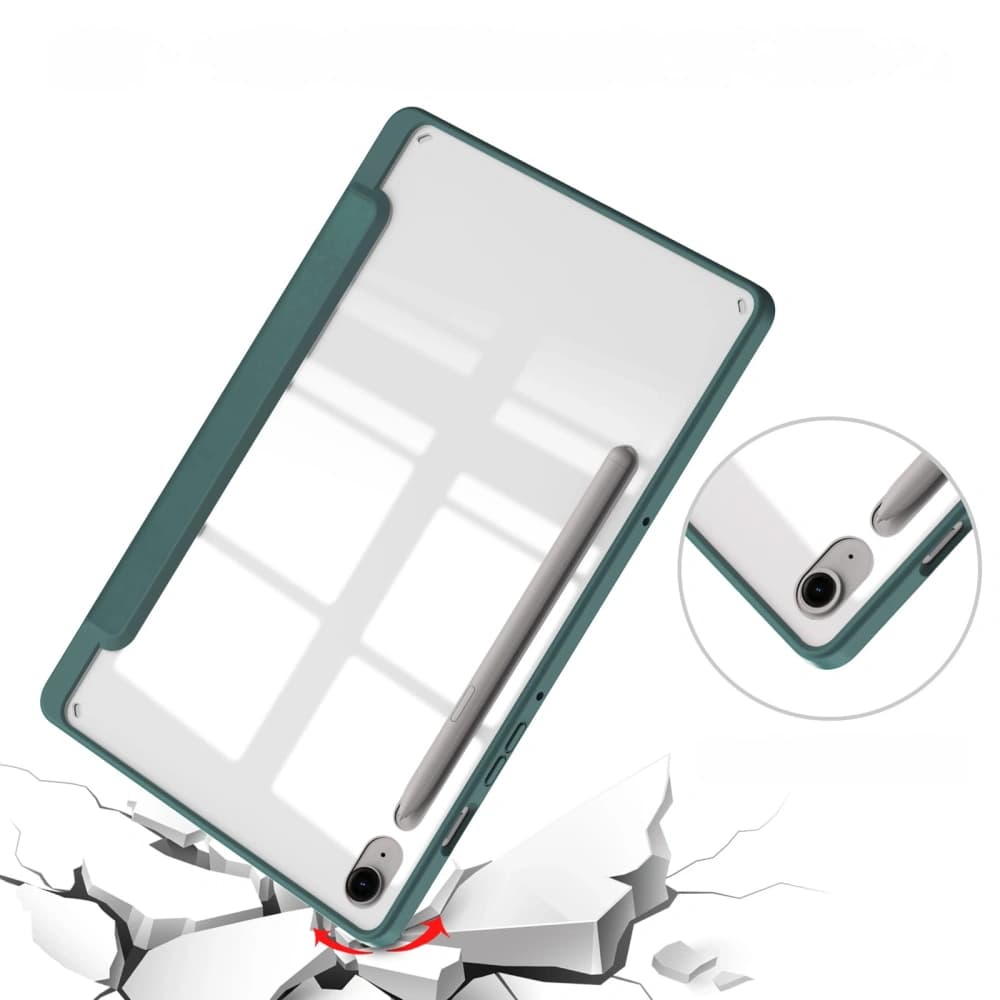 Bizon Case Tab Clear Matt Samsung Galaxy Tab S9 / S9 FE dunkelgrün - 6