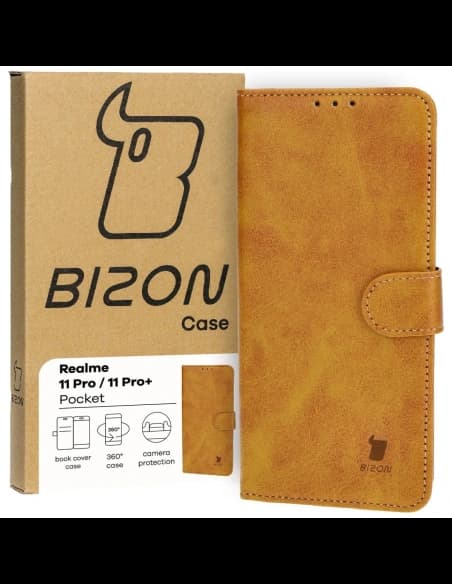 Bizon Case Pocket Realme 11 Pro / 11 Pro+ brown