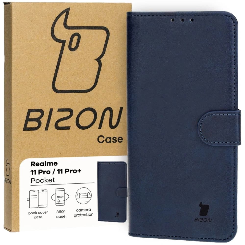 Bizon Case Pocket Realme 11 Pro / 11 Pro+ navy blue