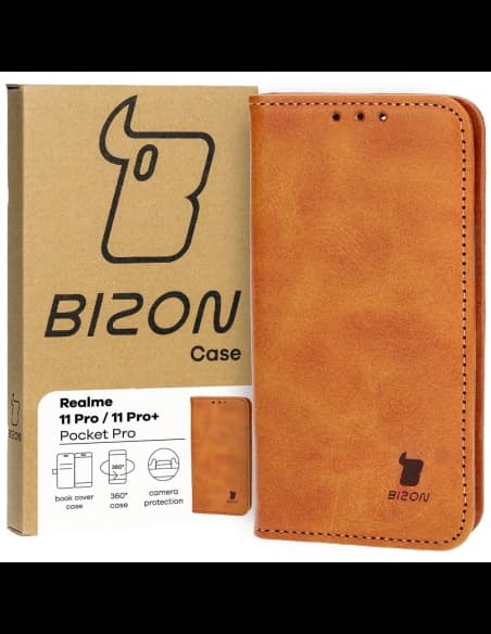 Bizon Case Pocket Pro Realme 11 Pro / 11 Pro+ brown