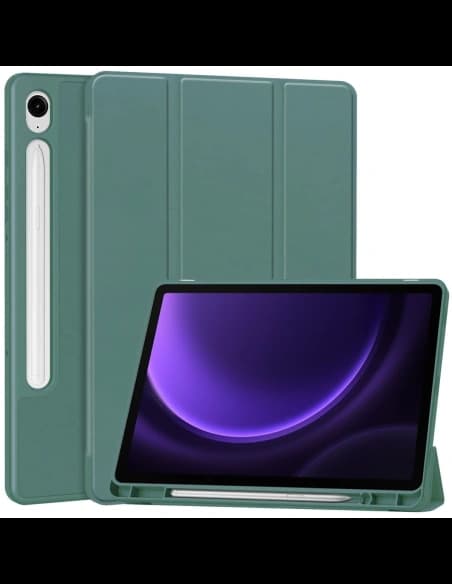 Bizon Case Tab Lizard Samsung Galaxy Tab S9 / S9 FE dark green