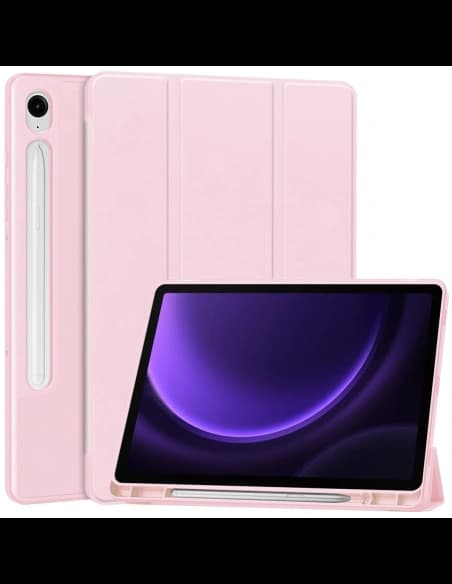Bizon Case Tab Lizard Samsung Galaxy Tab S9 / S9 FE pink