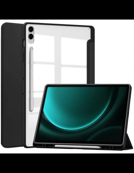 Bizon Case Tab Klar Matt Samsung Galaxy Tab S9 FE Plus schwarz