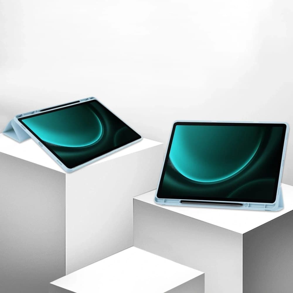 Etui Bizon Case Tab Lizard do Samsung Galaxy Tab S9 FE Plus modré - 4