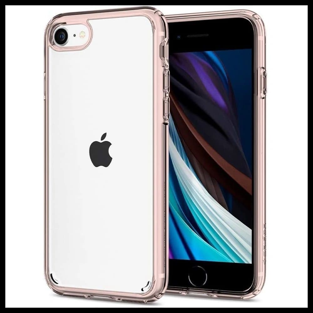 Etui Spigen Ultra Hybrid Apple iPhone SE 2022/SE 2020/8/7 Cristal Roz - 1