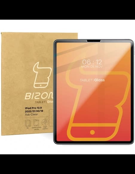 Szkło hartowane Bizon Glass Tab Clear do iPad Pro 12.9 2022/2021/2020/2018 [2 PACK]