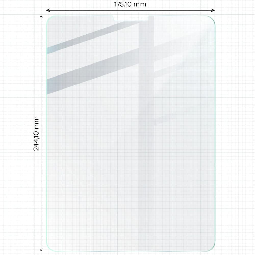 Bizon Glass Tab Clear Apple iPad Pro 11 2022/2021/2020/2018/AIR 6/5/4 [2 PACK] - 2