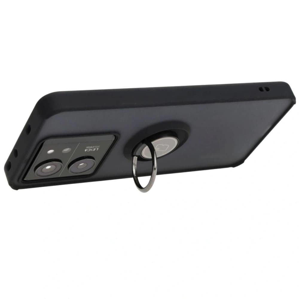 Bizon Case Hybrid Gyűrű Xiaomi 13T Pro / 13T füstös fekete kerettel - 5