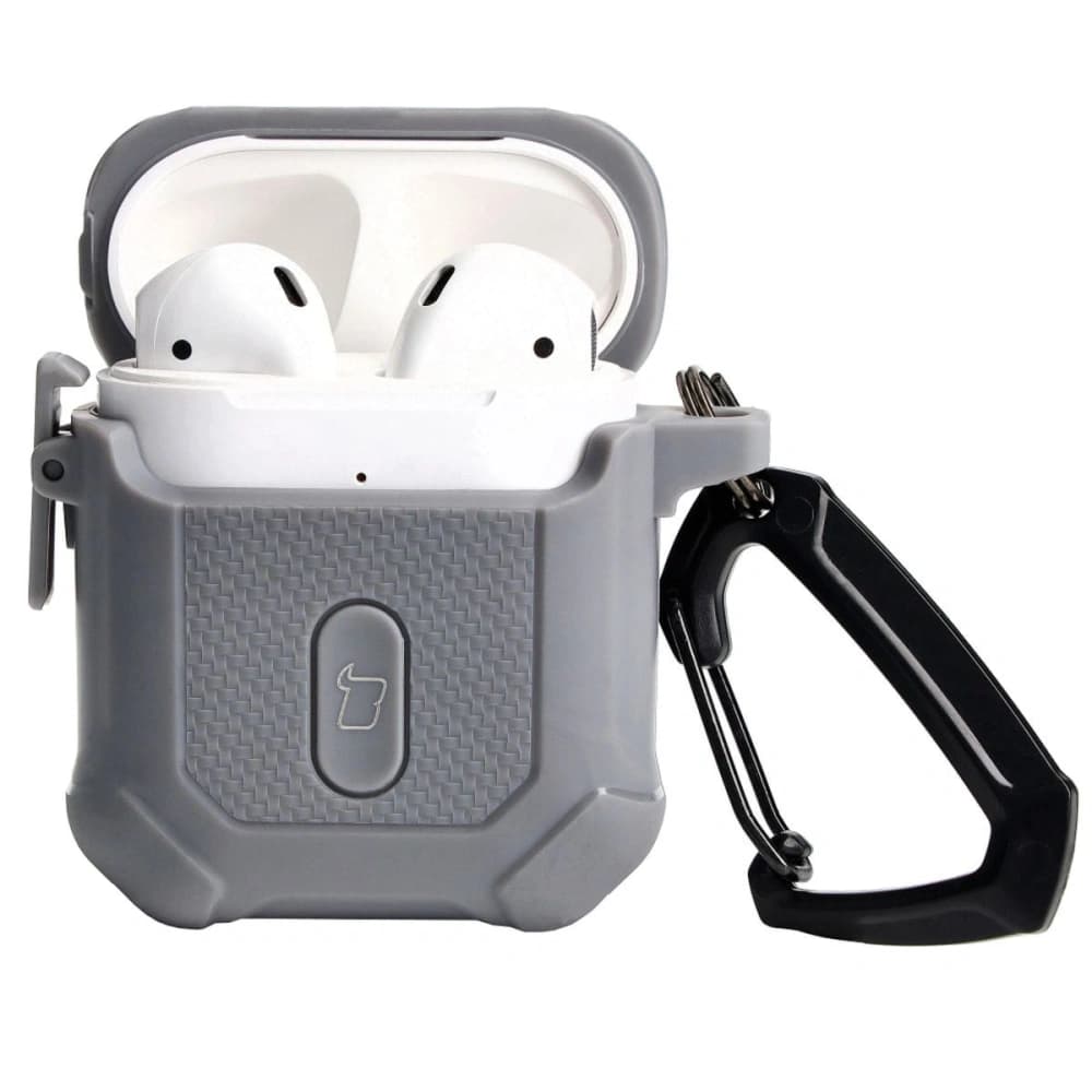 Bizon Case Headphone Armor Apple Airpods 1/2 gri - 3