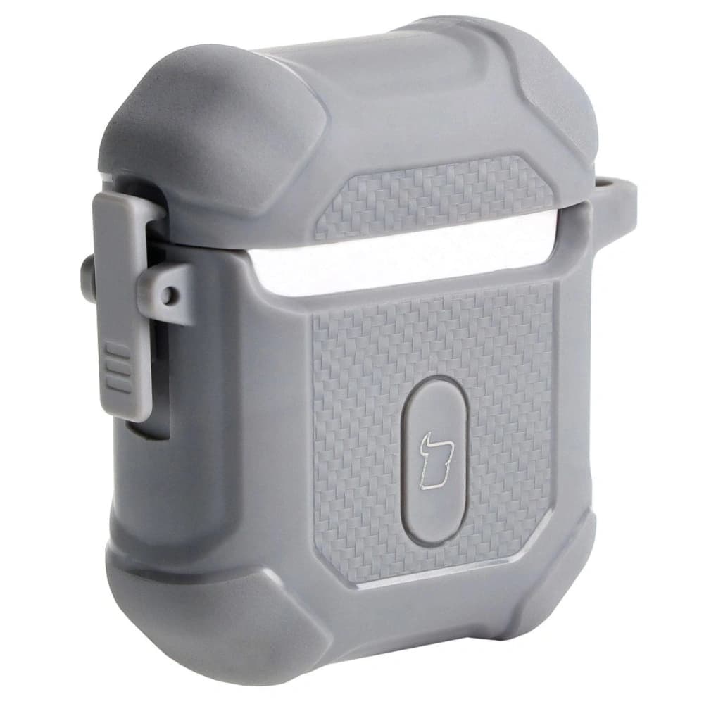 Bizon Case Headphone Armor Apple Airpods 1/2 gri - 4