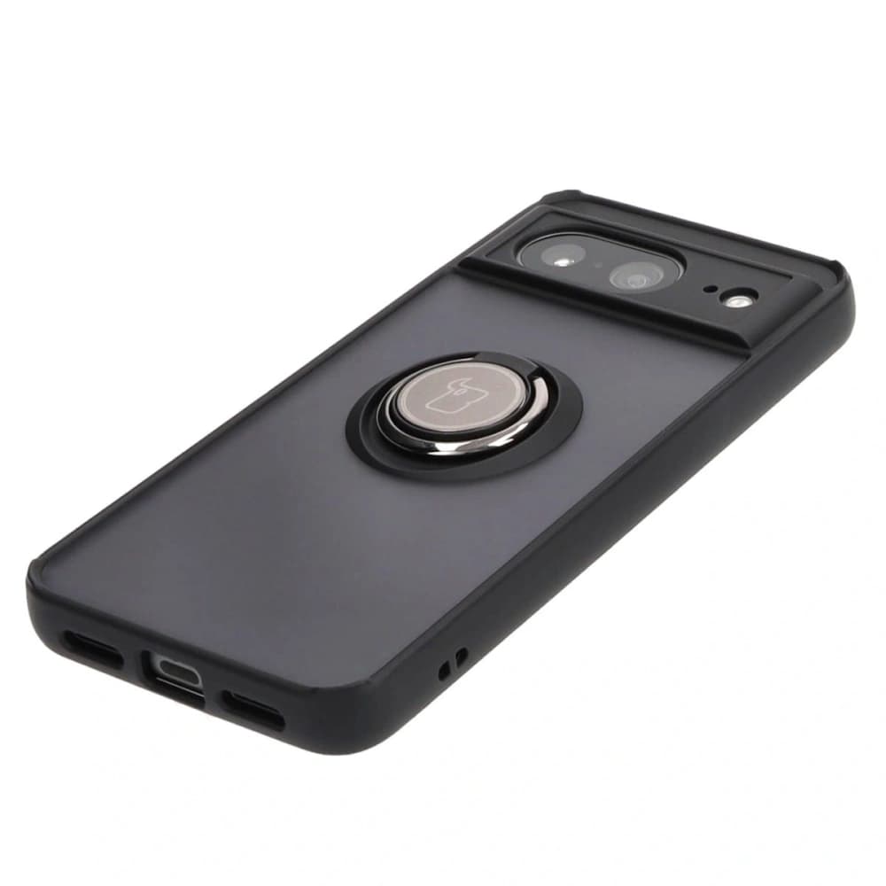 Bizon Case Hybrid Ring Google Pixel 8 fumuriu cu un cadru negru - 3