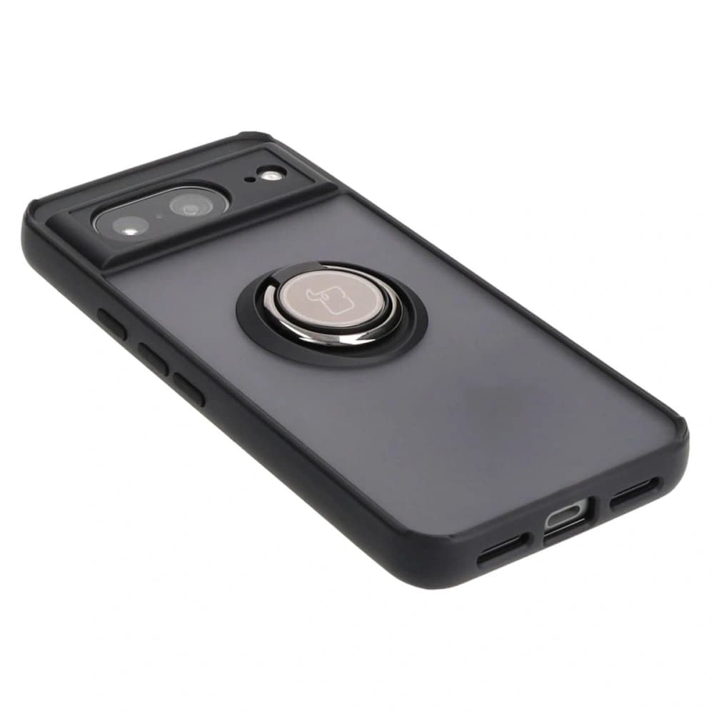 Bizon Case Hybrid Ring Google Pixel 8 fumuriu cu un cadru negru - 4