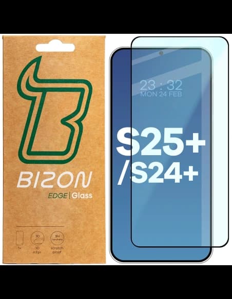 Tvrzené sklo Bizon Glass Edge 2 pro Samsung Galaxy S25 Plus / S24 Plus