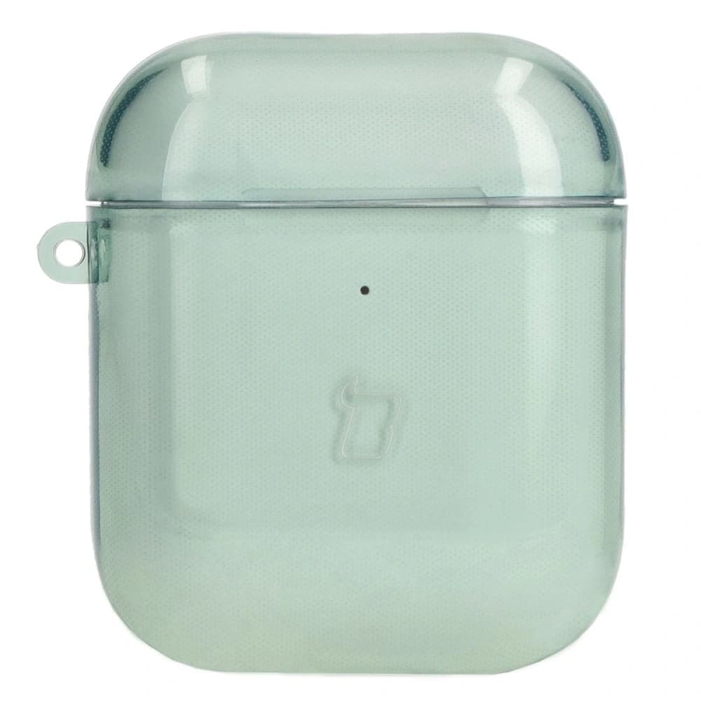 Etui Bizon Case sluchátka Clear pro Airpods 1/2 průhledné-zelené - 2
