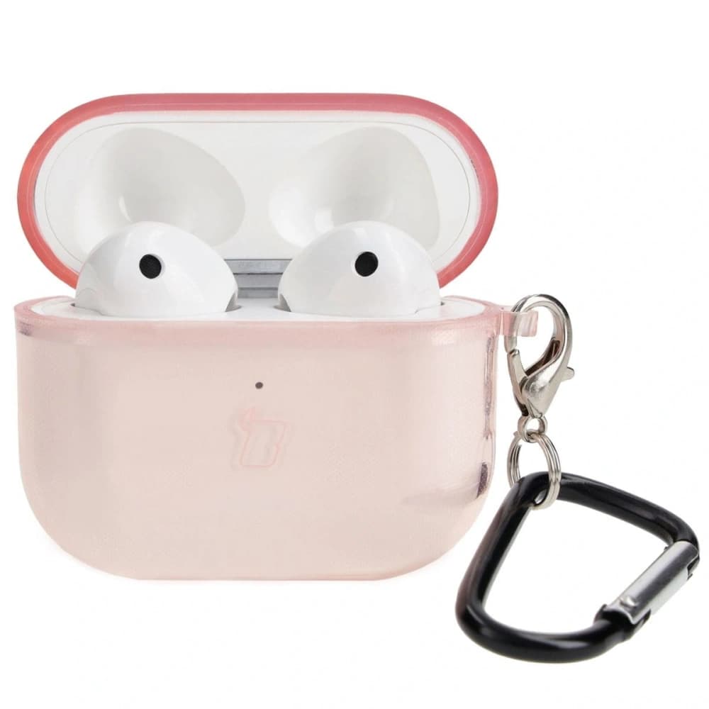 Etui Bizon Case Headphone Clear pro Airpods 3 průhledně-růžové - 3