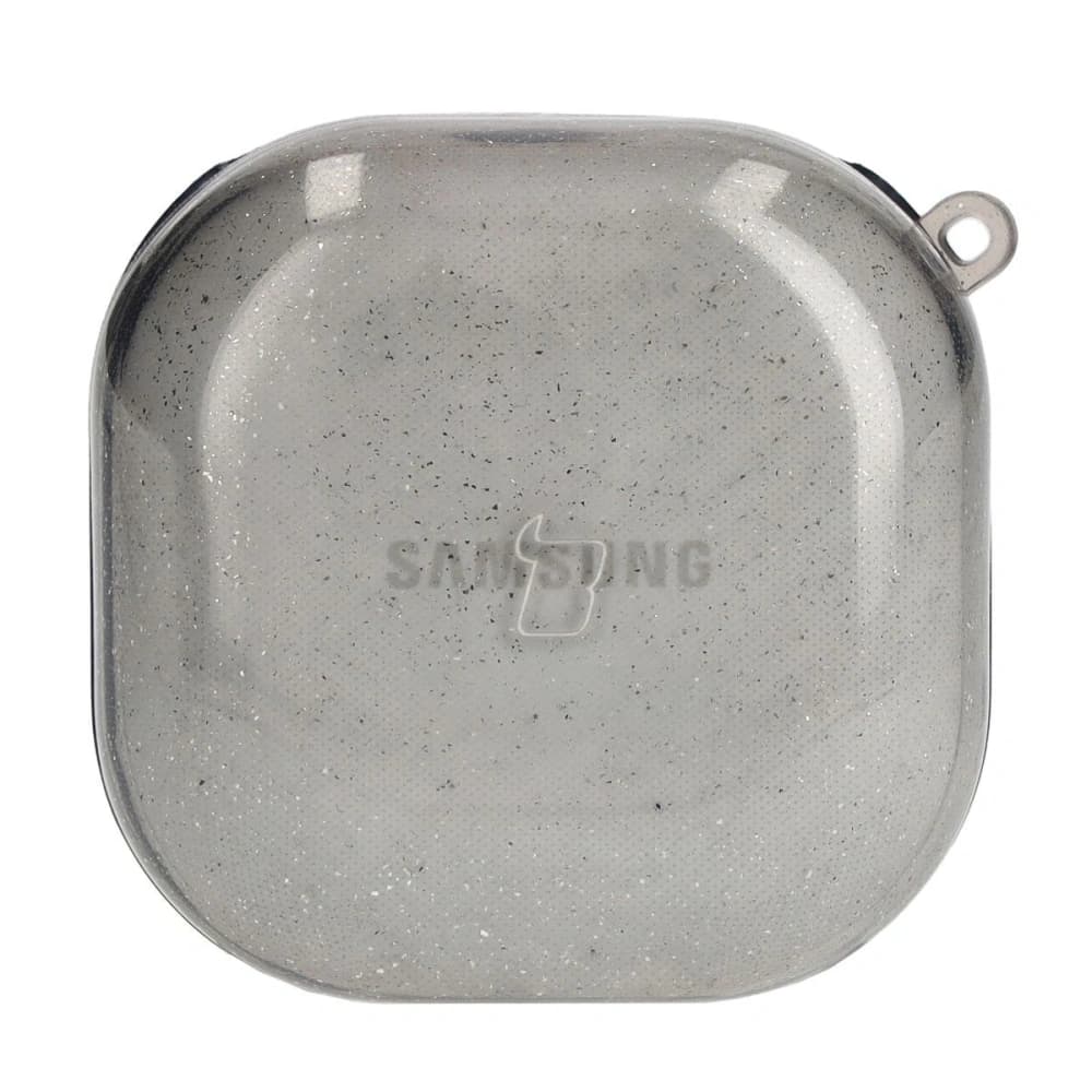 Bizon Case Headphone Clear Samsung Galaxy Buds Live / Pro / Buds2 / Buds2 Pro / Buds FE fekete-csillámos - 2