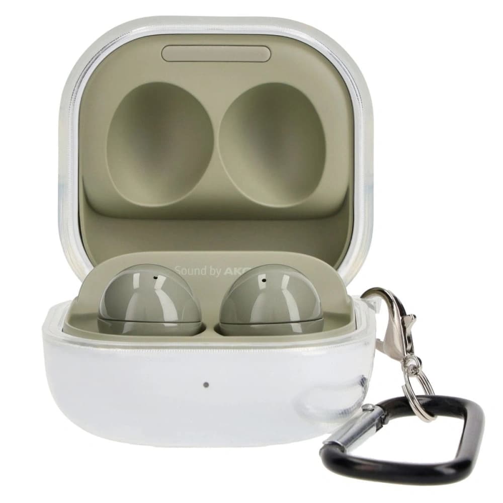 Etui Bizon Case Headphone Clear do Samsung Galaxy Buds Live / Pro / Buds2 / Buds2 Pro / Buds FE průhledné - 3