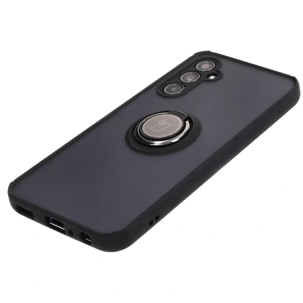 Bizon Case Hybrid Ring Samsung Galaxy M34 5G fumuriu cu un cadru negru - 3